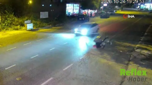 Hatay'da Payas'ta Motosikletli Kazada Metrelerce Sürüklendi