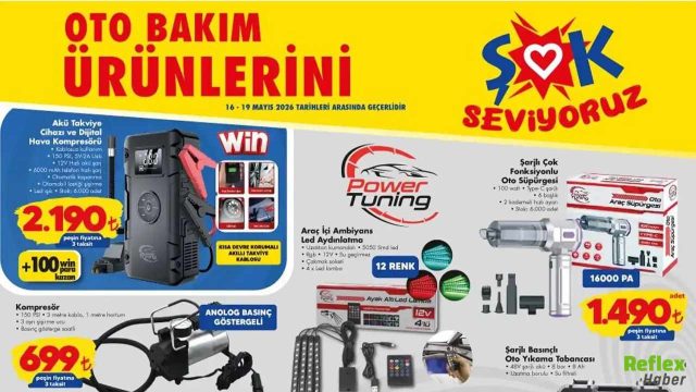 Şok 16 Mayıs 2026 Aktüel Kataloğunda Oto Bakım Ürünleri Fırsatı