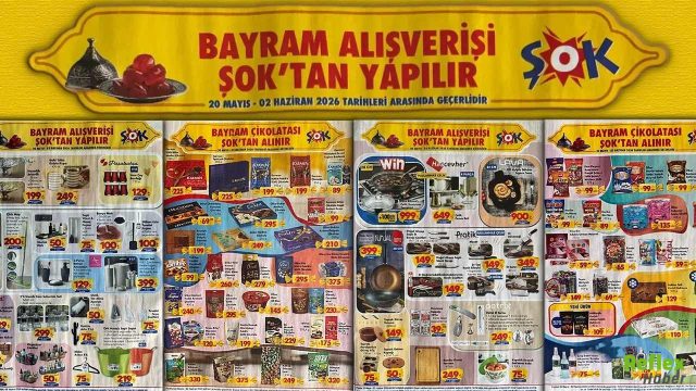 ŞOK 20 Mayıs 2026 Aktüel Ürünler Kataloğu Bayram İndirimleri Başladı