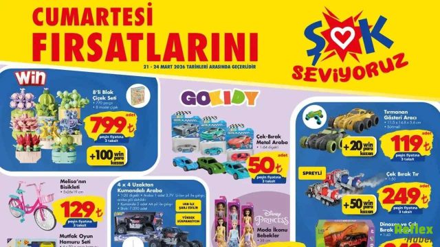 ŞOK 21 Mart Kataloğunda Büyük İndirimler Raflarda Yerini Aldı