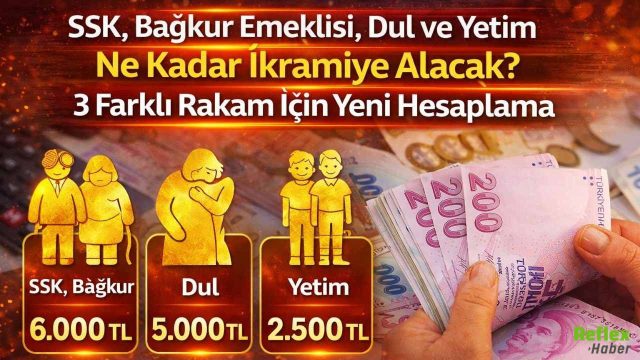 SSK Bağkur Emeklisi Dul Ve Yetim Ne Kadar İkramiye Alacak 2026 İşte 3 Farklı Senaryo