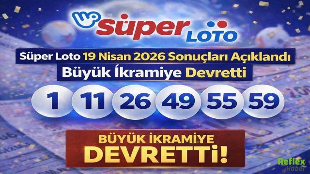 Süper Loto 19 Nisan 2026 Sonuçları Açıklandı Büyük İkramiye Devretti