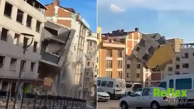 Bayrampaşa'da Kentsel Dönüşüm Yıkımında Bina Askıda Kaldı