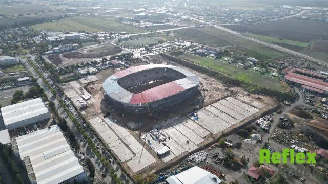 Kahramanmaraş Stadyumunda Tribün İ̇malatı Tamamlandı