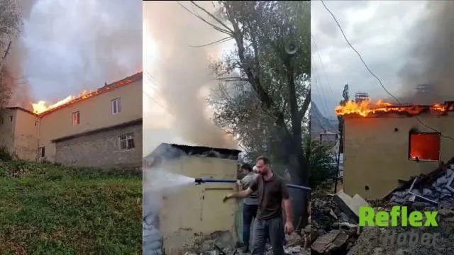 Dağlıca Köyündeki Okulda Yangın Çıktı, Türk Bayrağı Koruma Altına Alındı