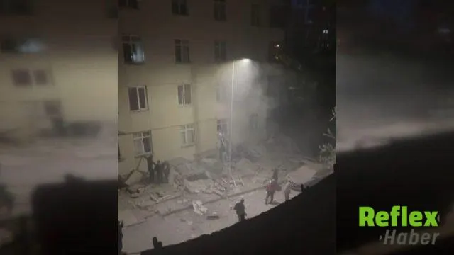 Maltepe'de 7 Katlı Binada Üç Katlık Çökme