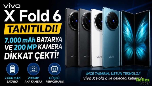Vivo X Fold 6 Tanıtıldı! 7.000 mAh Batarya Ve 200 MP Kamera Dikkat Çekti
