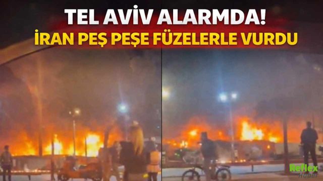 Tel Aviv Alarmda! İran Peş Peşe Füzelerle Vurdu