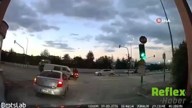 Bursa Osmangazi'de Hastane Çıkışında Motosiklet Kazası