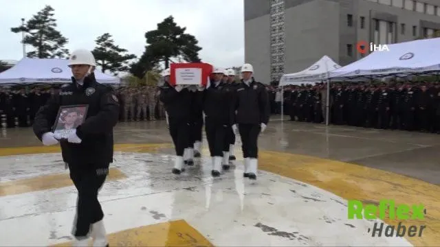 Van’daki Kazada Şehit Olan Polis Tayfun Akalan Ankara’ya Uğurlandı