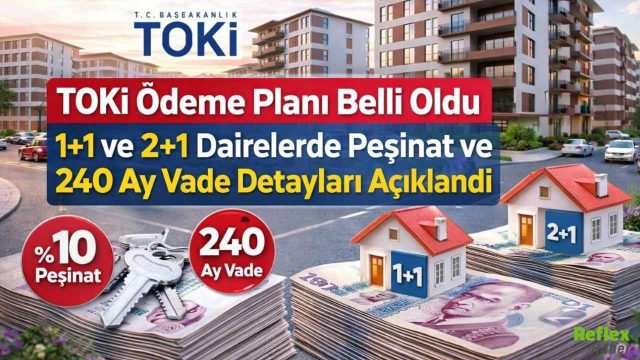 TOKİ Ödeme Planı Belli Oldu 1+1 Ve 2+1 Dairelerde Peşinat Ve 240 Ay Vade Detayları Açıklandı