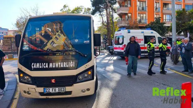Keşan’da Minibüsün Çarptığı İ̇ki Kadın Yaralandı