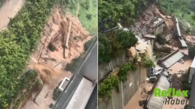 Sarıyer'de Sel Suları Siteye Doldu