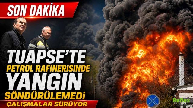 Tuapse’te Petrol Rafinerisinde Yangın Söndürülemedi Çalışmalar Sürüyor