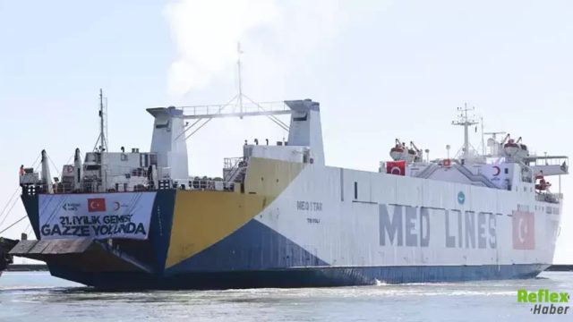 Türk Kızılay’dan Gazze’ye 3 Bin 300 Tonluk Yardım 21’inci İyilik Gemisi Yola Çıktı