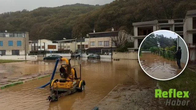 Bursa'da Sağanak Sonrası Sokaklar Göle Döndü