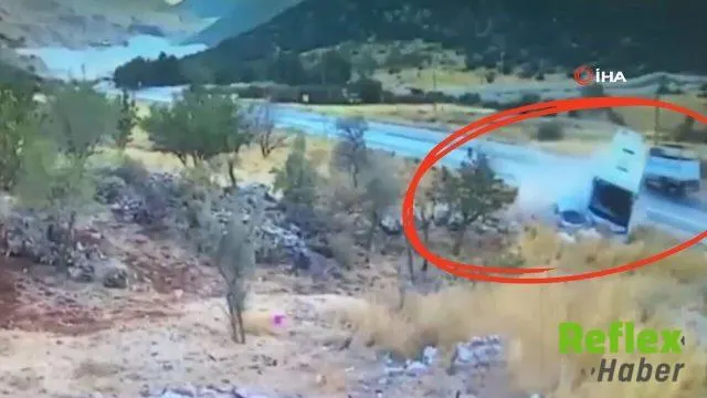 Gaziantep’te Can Alan Kazanın Çarpışma Anı Kamerada