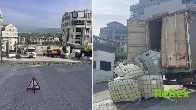 Bursa’da Kamyondan Düşen Tanklar Kimyasal Sızıntıya Yol Açtı