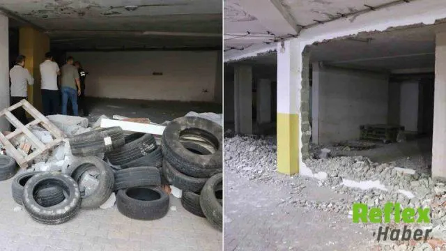 Adana’da Ortak Otoparkta Moloz Krizi: Araçlar İ̇çeride Mahsur Kaldı
