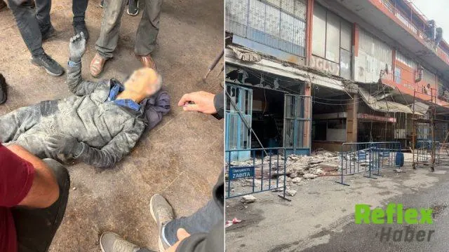 Ümraniye'de Sanayi Sitesindeki Balkonda Kısmi Çökme: Üç İ̇şçi Yaralandı