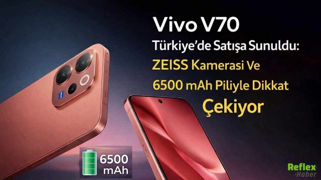 Vivo V70 Türkiye’de Satışa Sunuldu: ZEISS Kamerası Ve 6500 mAh Piliyle Dikkat Çekiyor