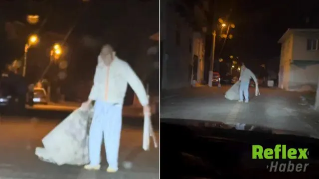 İ̇stanbul’da Gece Saatlerinde Beyazlı Şahsın Hareketleri Korkuttu