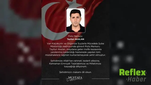 Trafik Kazasında Şehit Olan Polis Tayfun Akalan