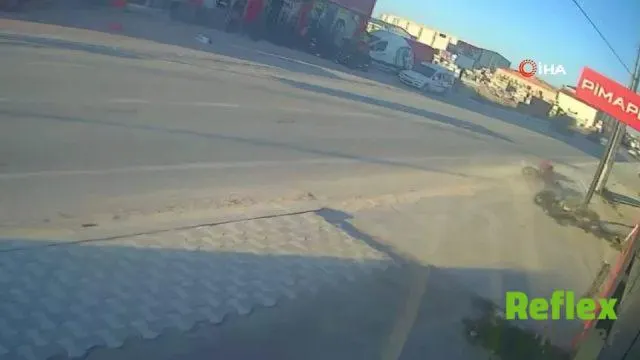 Aksaray'da 15 Yaşındaki Sürücünün Kaza Anı Kamerada