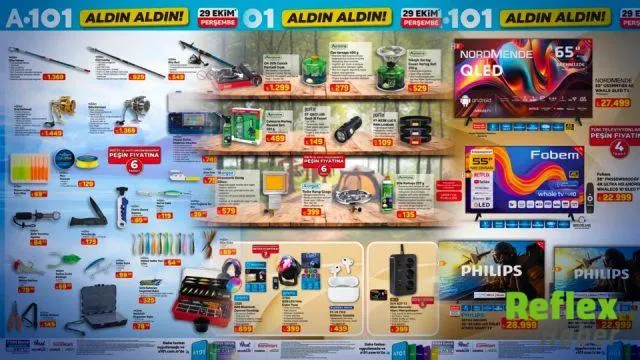 A101 29 Ekim Kataloğunda Kamp, Balıkçılık Ve Ev Ürünleri Dikkat Çekiyor