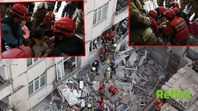 Maltepe’de 7 Katlı Binanın Üç Katı Çöktü: 2 Gözaltı