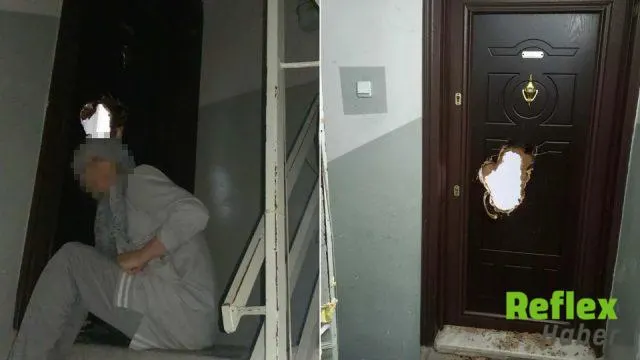 Komşusunun kapısına matkapla dayandı! 69 yaşındaki kadın apartmanı ayağa kaldırdı