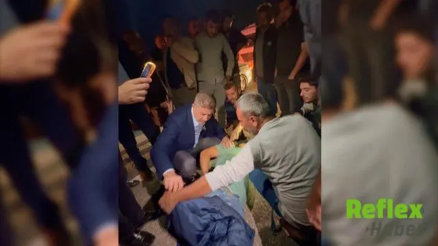 Adıyaman’da Kazada Yaralanan Yayaya Vali Ve Milletvekili Yardım Etti