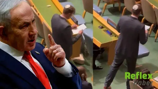 BM'deki Netanyahu protestosunda dikkat çeken anlar: İsrail heyeti salondan ayrılanları tek tek not aldı