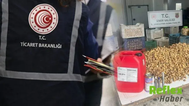 Ödemiş’te İ̇ncirleri Kimyasalla Beyazlatıp Satışa Hazırladılar