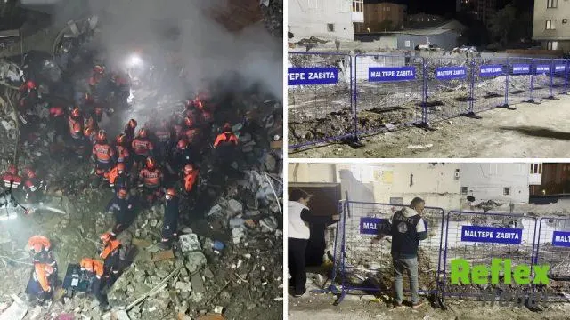 Maltepe'de Çöken Binanın Enkazı Kaldırıldı, Alan Bariyerlerle Çevrildi