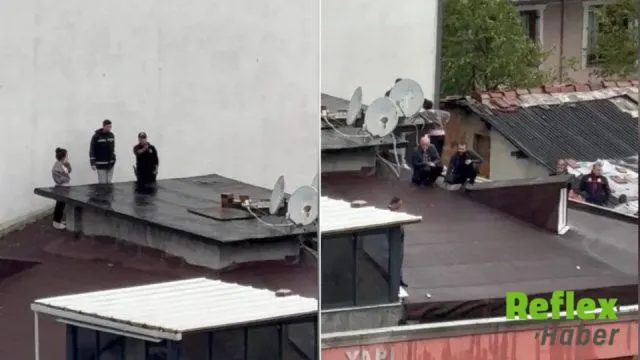Kağıthane’de Çatıya Çıkan Hasan Y.’yi Polis İ̇kna Etti