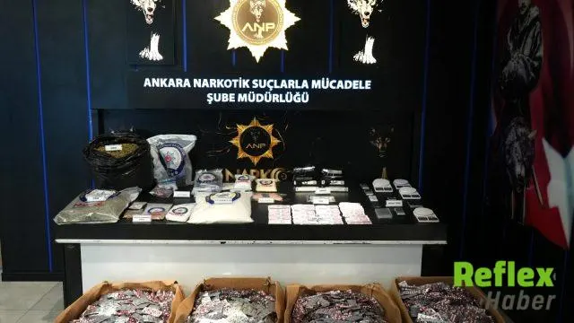 Ankara’daki Operasyonlarda 614 Bin Sentetik Hap Ele Geçirildi