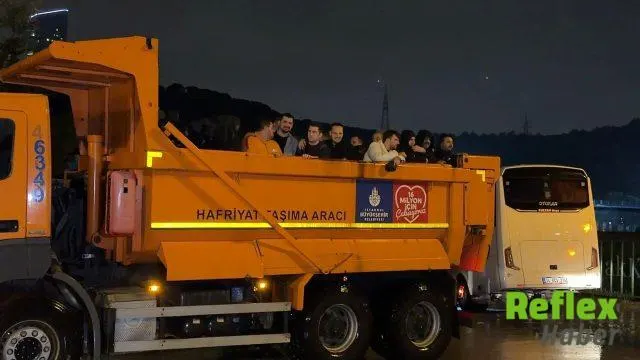 Sarıyer'de Sağanakta Mahsur Kalan Yaklaşık 200 Çalışan Kurtarıldı
