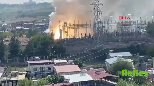 Diyarbakır'da Seyrantepe Trafo Merkezinde Art Arda Patlamalar