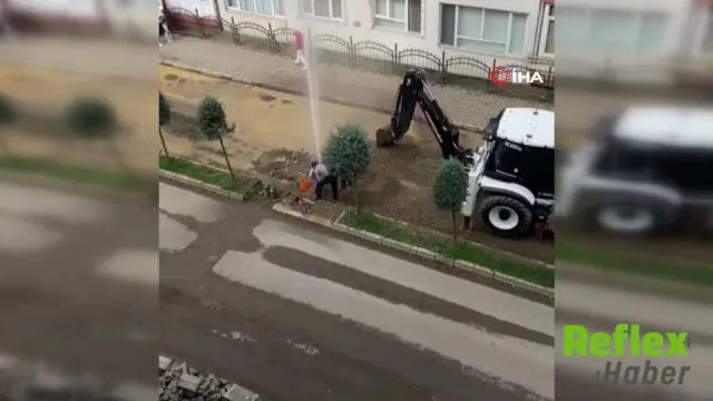 Giresun’da Değiştirilen Şebeke Borusu Patladı