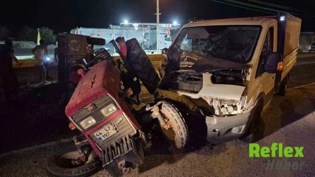 Gaziantep’te kamyonet ile traktör çarpıştı: 3 kişi yaralandı