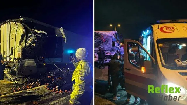 Edirne'de Turist Otobüsü Tir'a Çarptı: 10 Yaralı