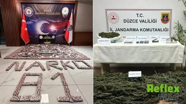 Düzce’de Uyuşturucu Operasyonlarında 40 Şüpheliye İ̇şlem