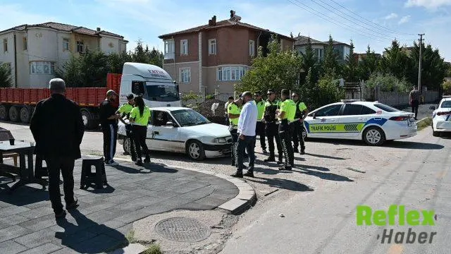 Kırıkkale’de Ehliyetsiz 14 Yaşındaki Sürücü Sınav Aracına Çarptı