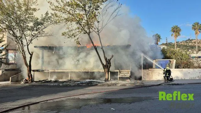Bodrum'daki Tadilat Alanında Yangın Paniği
