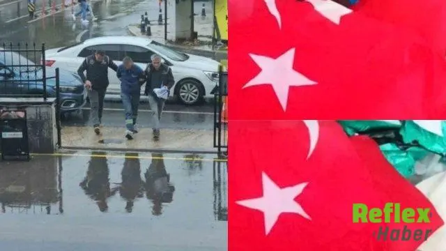 Çerkezköy’de Bayrak Görüntüsüyle İ̇lgili İ̇ncelemede Y.t. Gözaltına Alındı