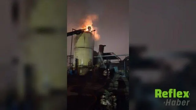 Bursa'da Talaş Silosundaki Yangın Söndürüldü