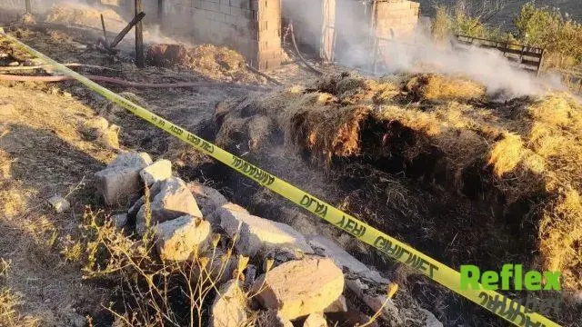 Kütahya'da Ahır Yangınında Hamza Dayan Hayatını Kaybetti
